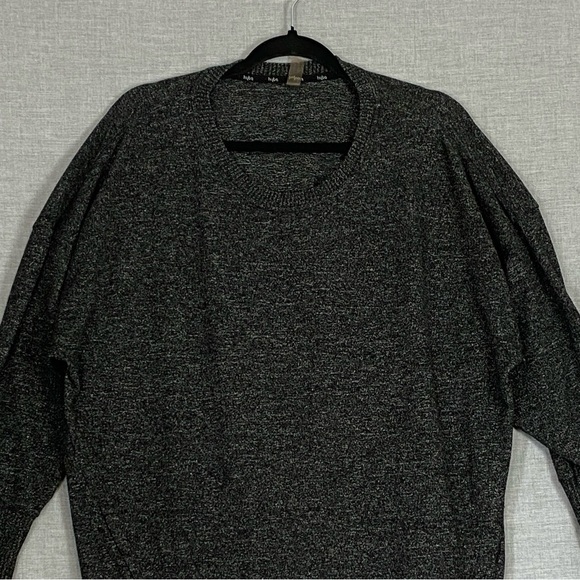 Hyba 3/4 Sleeve Sweater Sz 2X Dark Heather Gray Pockets Stretchy - Picture 2 of 11